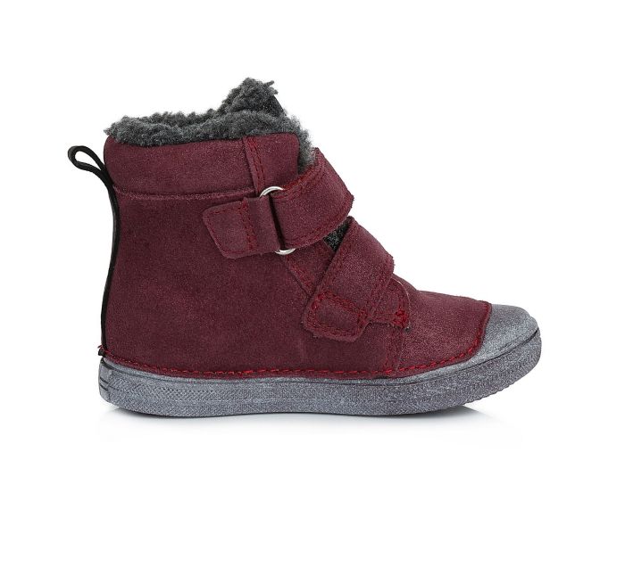 D.D. step bélelt bőr bakancs W049-573AM RASPBERRY 25-30 méretben large