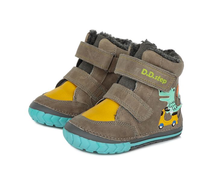 D.D.STEP BŐR FIÚ TÉLI CIPŐ W029-443Y GREY 20-24 large