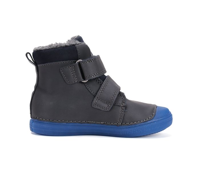 D.D.Step bélelt bőr  bakancs W049-52250BM Royal Blue 25-30 méretben large