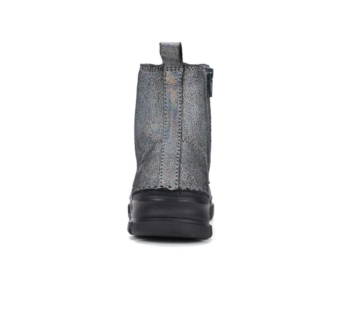 D.D.Step lányka bélelt bőr bakancs W056-52335AM Silver 25-30 méretben large