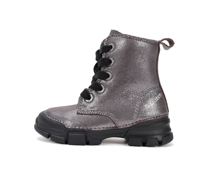 D.D.Step bélelt lányka bőr  bakancs W056-52335BM Grey 25-30 méretben large