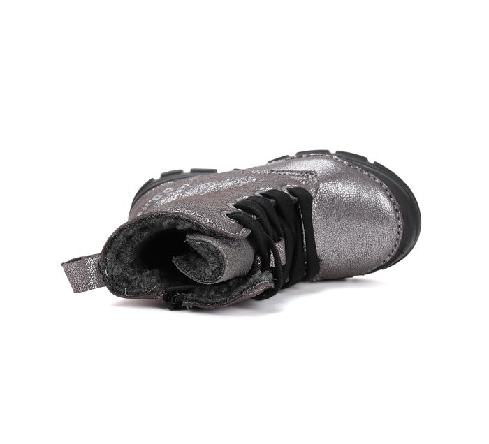 D.D.Step bélelt bőr lányka  bakancs W056-52335BL Grey 31-36 méretben large