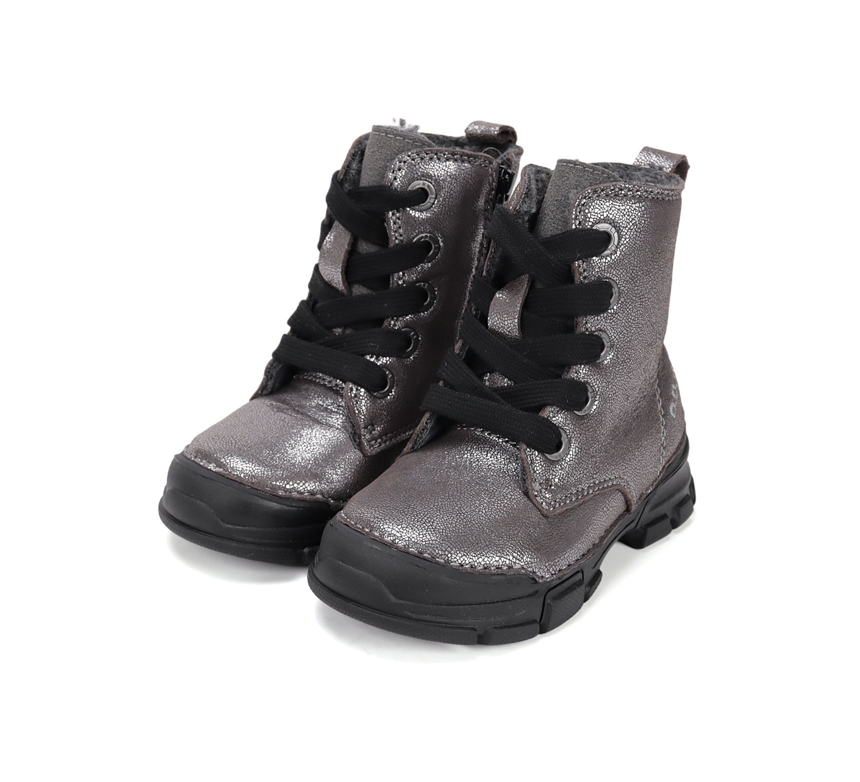 D.D.Step bélelt bőr lányka  bakancs W056-52335BL Grey 31-36 méretben