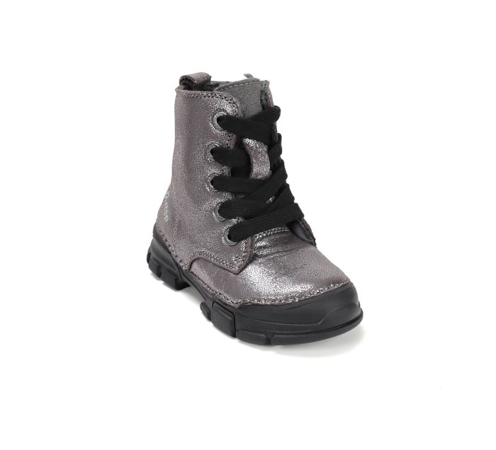 D.D.Step bélelt lányka bőr  bakancs W056-52335BM Grey 25-30 méretben large
