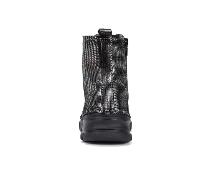 D.D.Step lányka bélelt bőr bakancs W056-52335M Silver 25-30 méretben large