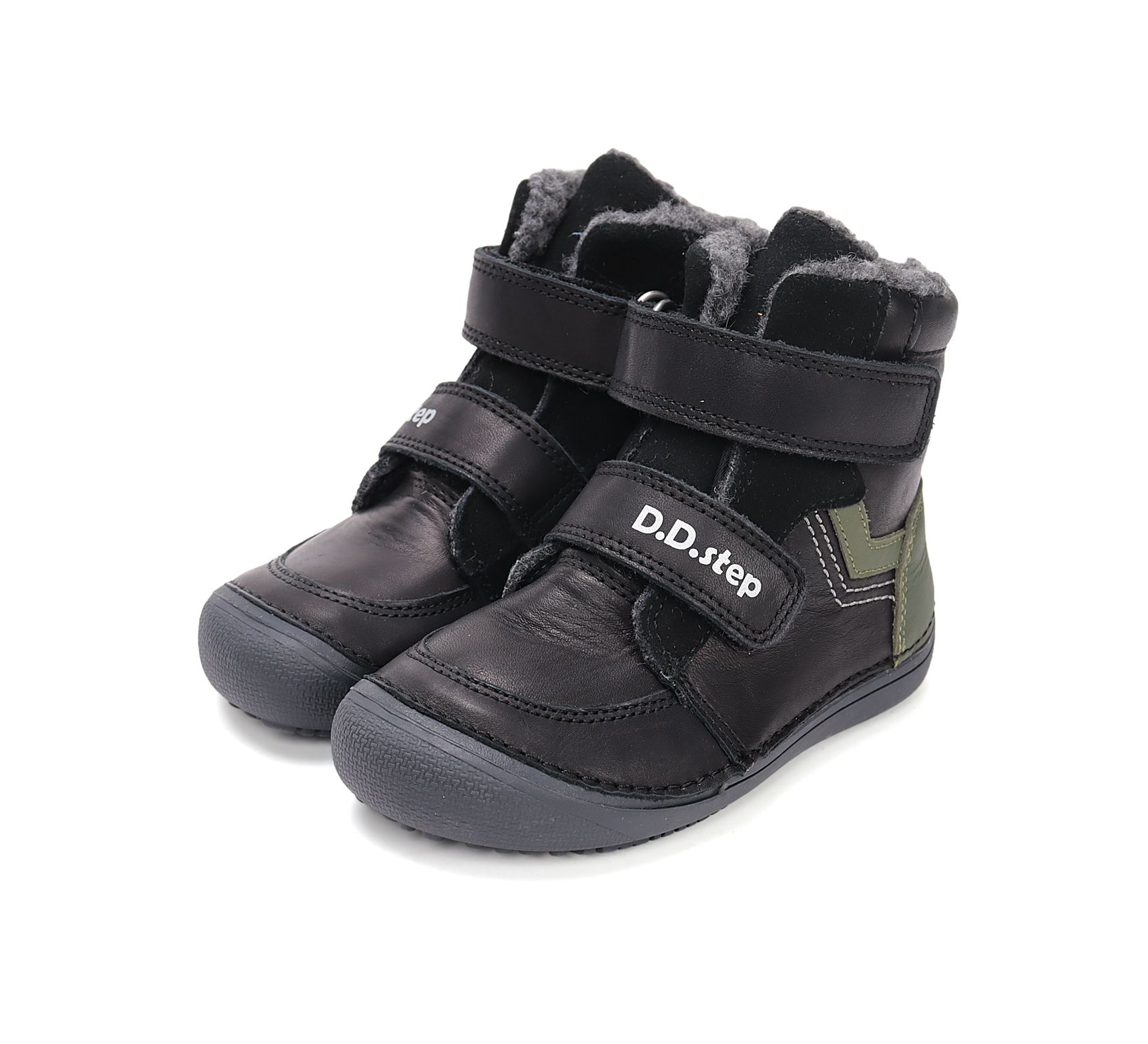 D.D.Step bakancs W063-52804BM Black 25-30 méretben