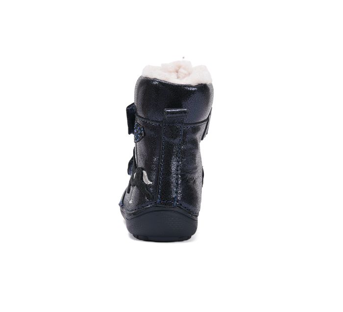 D.D.Step lányka bélelt bőr  bakancs W063-52985BM Royal Blue 25-30 méretben large