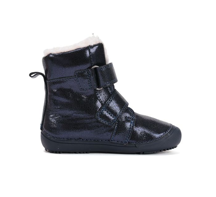 D.D.Step lányka bélelt bőr  bakancs W063-52985BM Royal Blue 25-30 méretben large