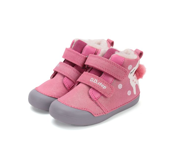 D.D.Step bakancs W066-52733B Dark Pink 20-25 méretben large