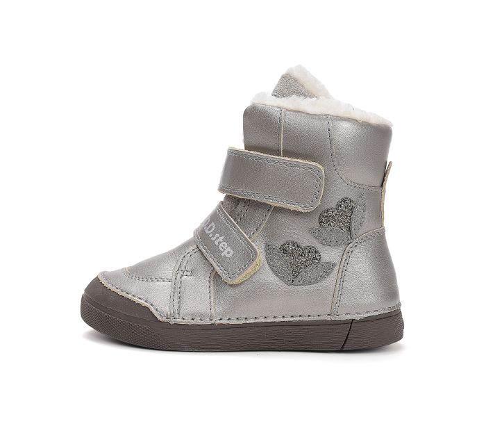 D.D.Step bélelt lányka bőr bakancs W068-52320AL Champagne 31-36 méretben large