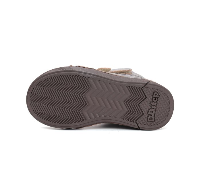 D.D.Step bélelt lányka bőr bakancs W068-52320AL Champagne 31-36 méretben large