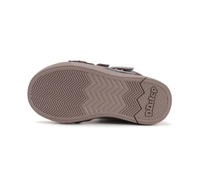 D.D.Step bélelt lányka bőr  bakancs W068-52745AM Bronze 25-30 méretben large