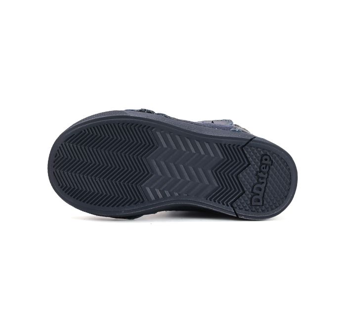 D.D.Step lányka bélelt bőr bakancs W068-52745M Royal Blue 25-30 méretben large