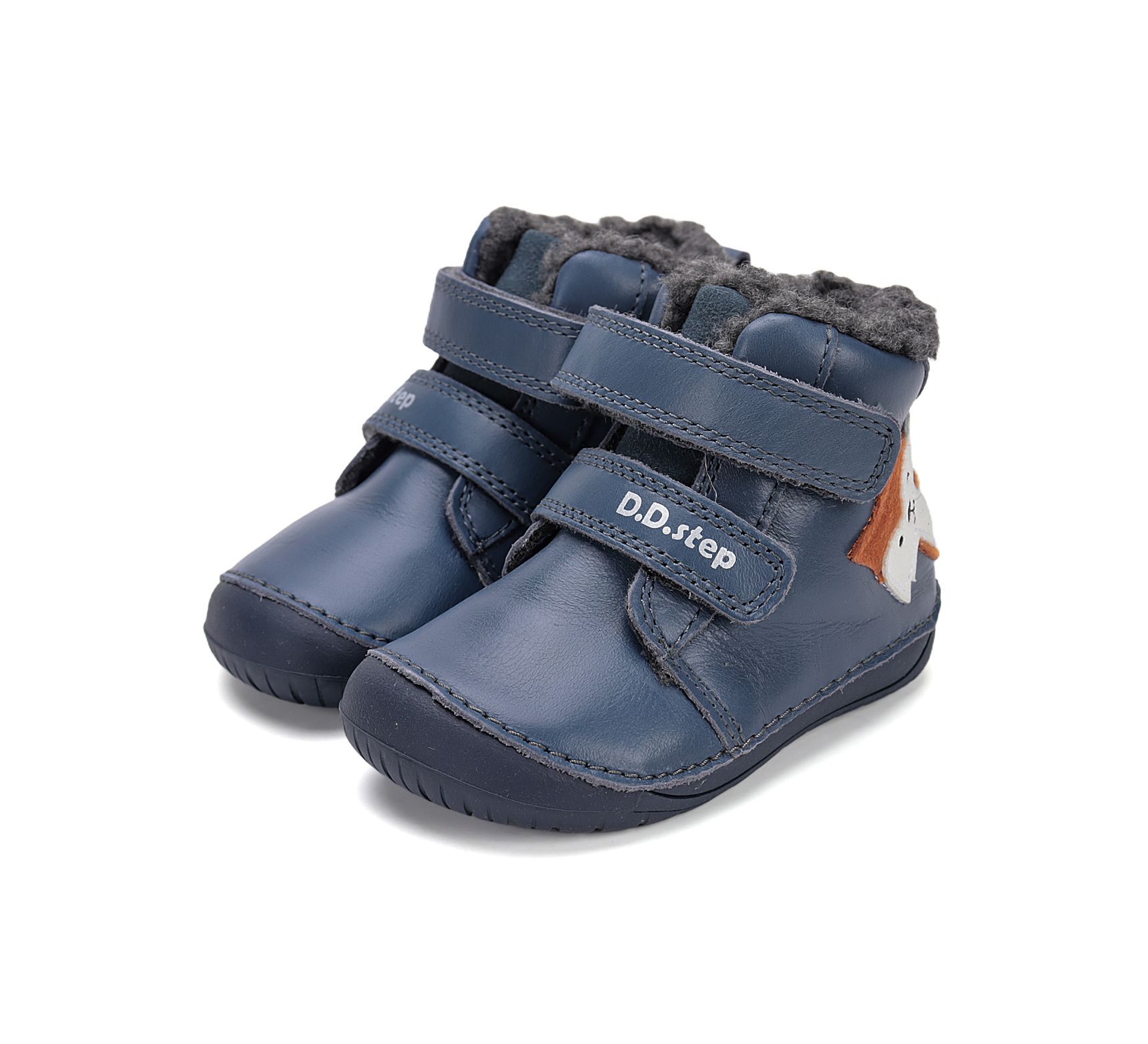 D.D.Step fiú bélelt téli  bakancs W070-52301 Bermuda Blue 20-25 méretben