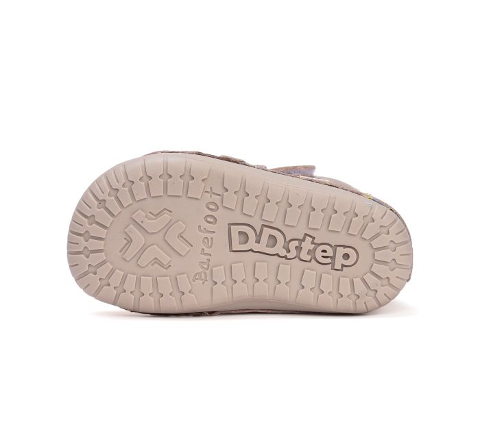 D.D.Step bélelt lányka bőr  bakancs W070-52624A Cream 20-25 méretben large