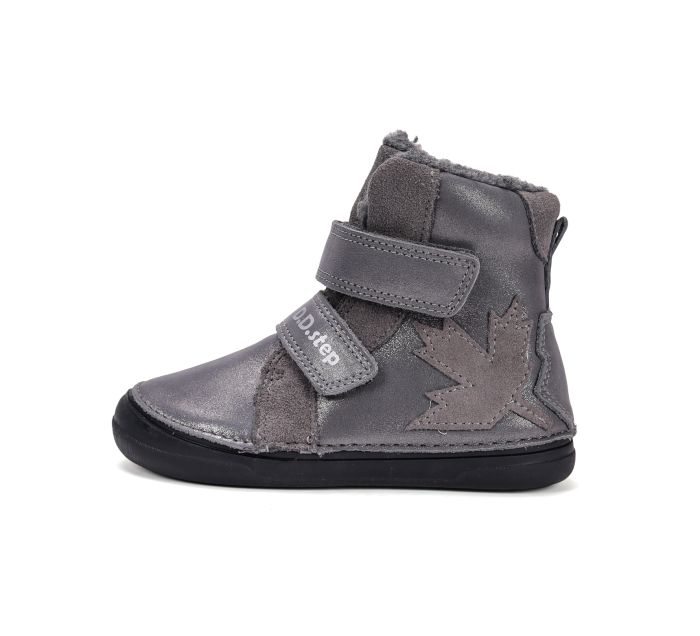 D.D.Step bélelt bőr lányka bakancs W078-52149L Dark Grey 32-37 méretben large