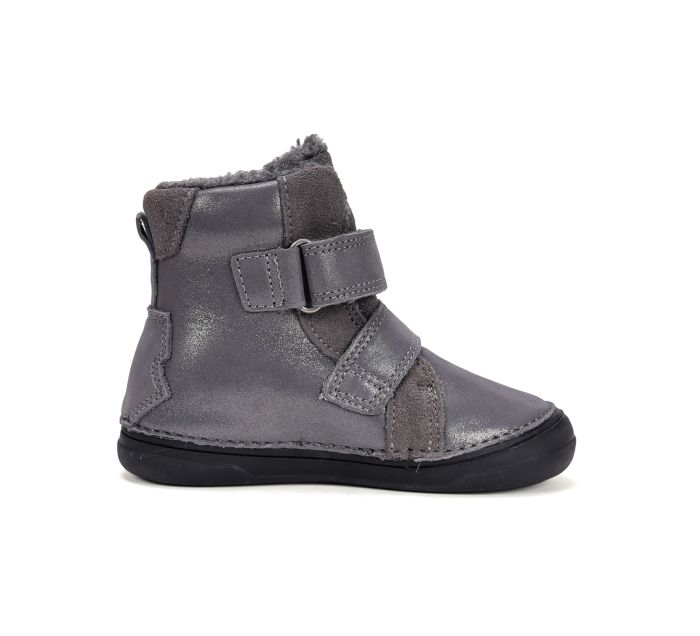 D.D.Step bélelt bőr lányka bakancs W078-52149L Dark Grey 32-37 méretben large