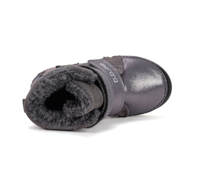 D.D.Step bélelt bőr lányka bakancs W078-52149L Dark Grey 32-37 méretben large