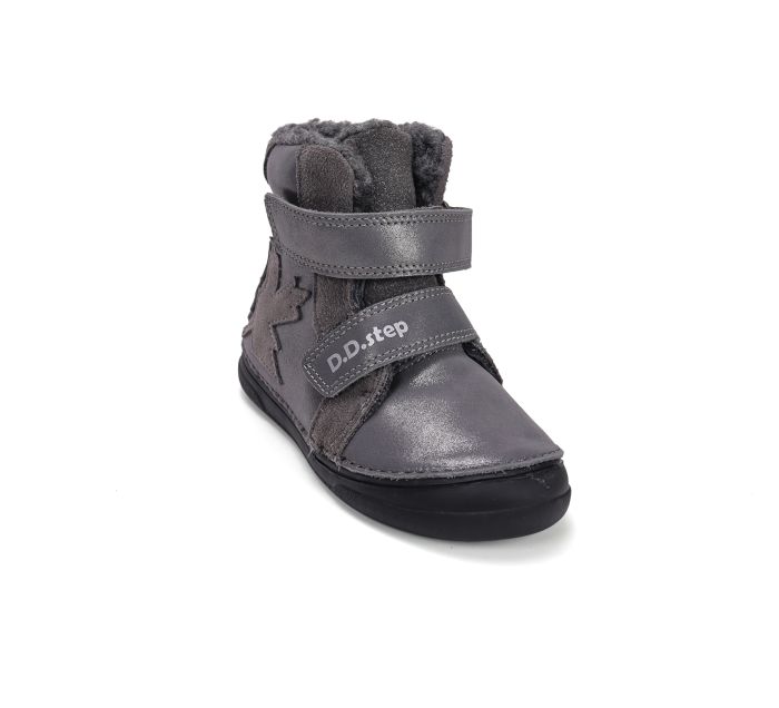 D.D.Step bélelt bőr lányka bakancs W078-52149L Dark Grey 32-37 méretben large