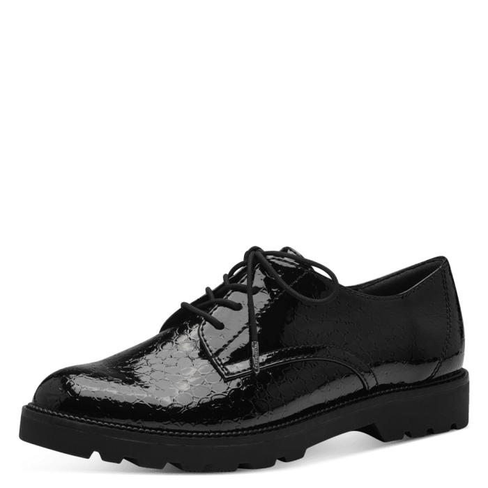 Tamaris cipő 1-23605-41 087 Blk Patent Str. large