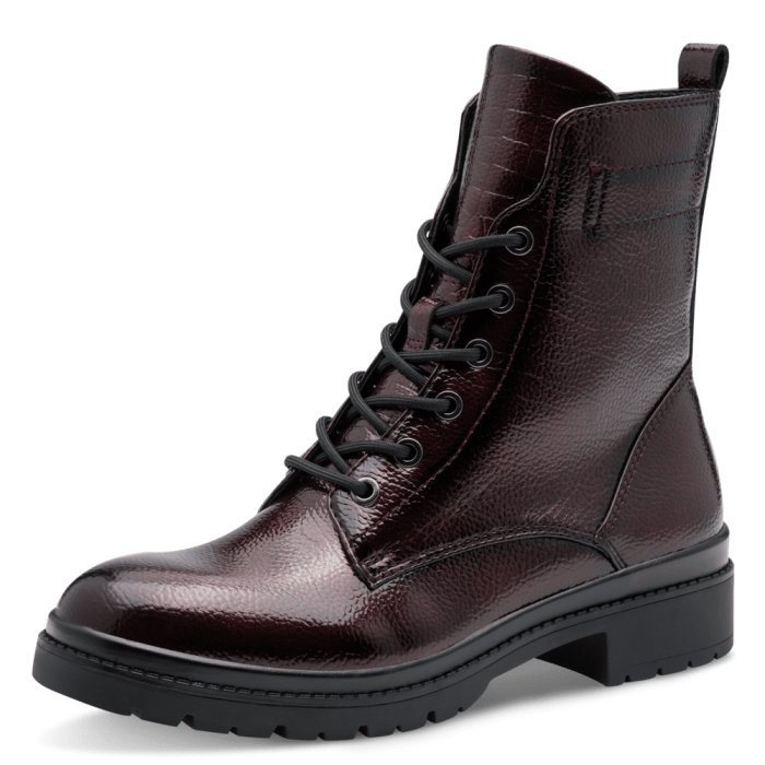 Tamaris bakancs 1-25236-43-568 Merlot Patent large