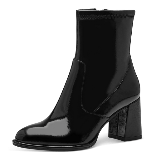 Tamaris női bokacsizma 1-25357-41 018 Black Patent