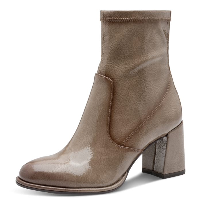 Tamaris bokacsizma 1-25357-41-345 Taupe Patent  large