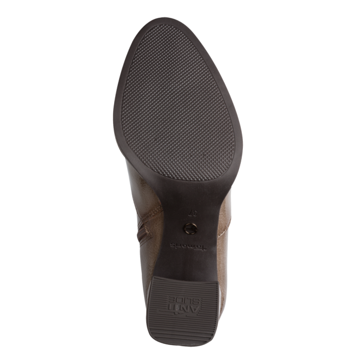 Tamaris bokacsizma 1-25357-41-345 Taupe Patent  large