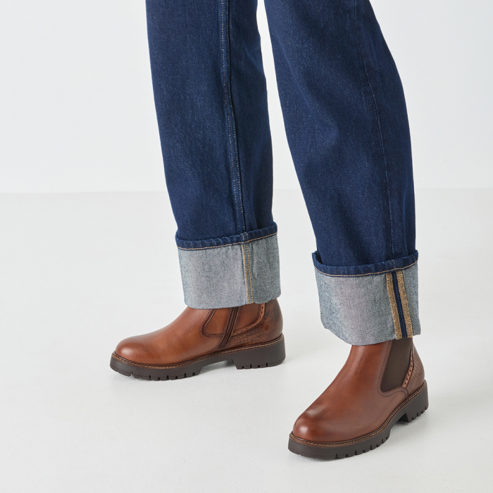 Tamaris bokacsizma 1-25466-45-348 Cognac Leather large