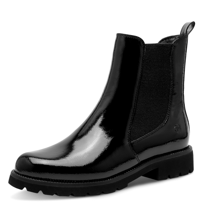 Tamaris bokacsizma 1-25483-45-018 Black Patent large