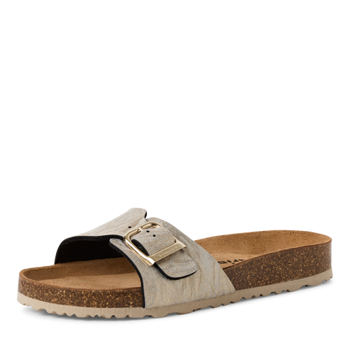 Tamaris papucs 1-27520-42 96A Lt. Gold Struct.