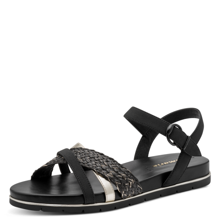Tamaris szandál 1-28145-42 098 Black Comb large