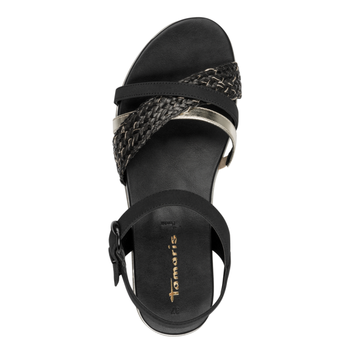 Tamaris szandál 1-28145-42 098 Black Comb large