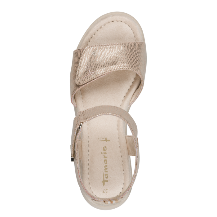 Tamaris szandál 1-28385-46 968 Lt.Gold Struct large
