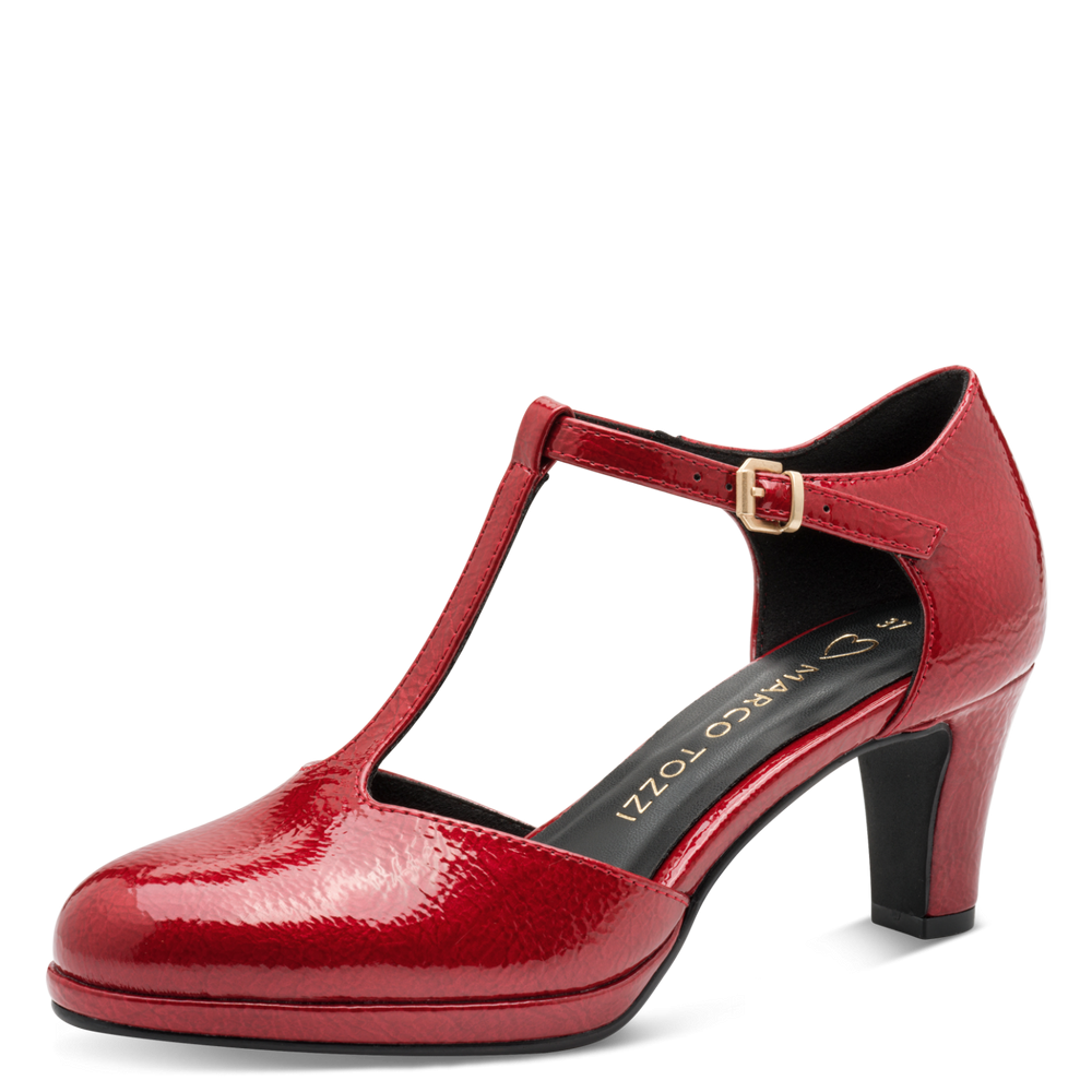 Marco Tozzi cipő 2-24419-45-566 Dk. Red Pat.