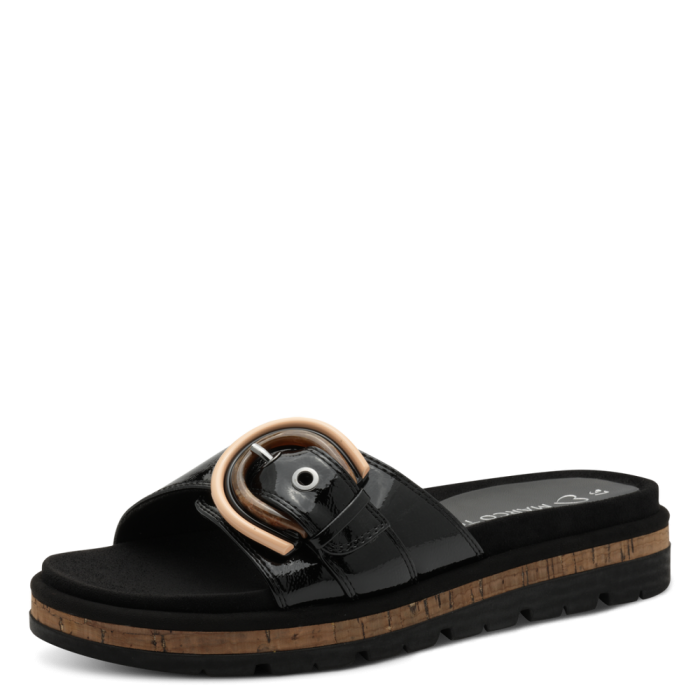 Marco Tozzi papucs 2-27404-44 018 Black Patent large