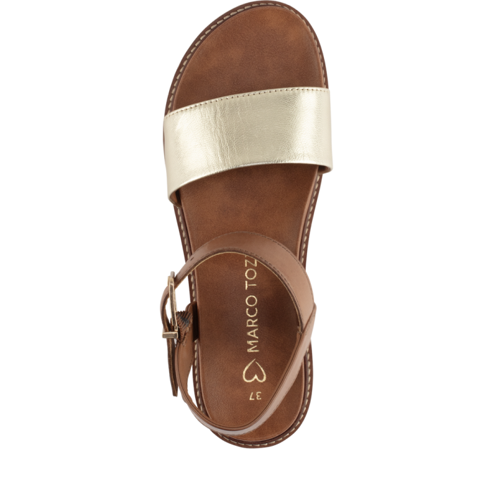 Marco Tozzi szandál 2-28400-46 943 Gold Comb large
