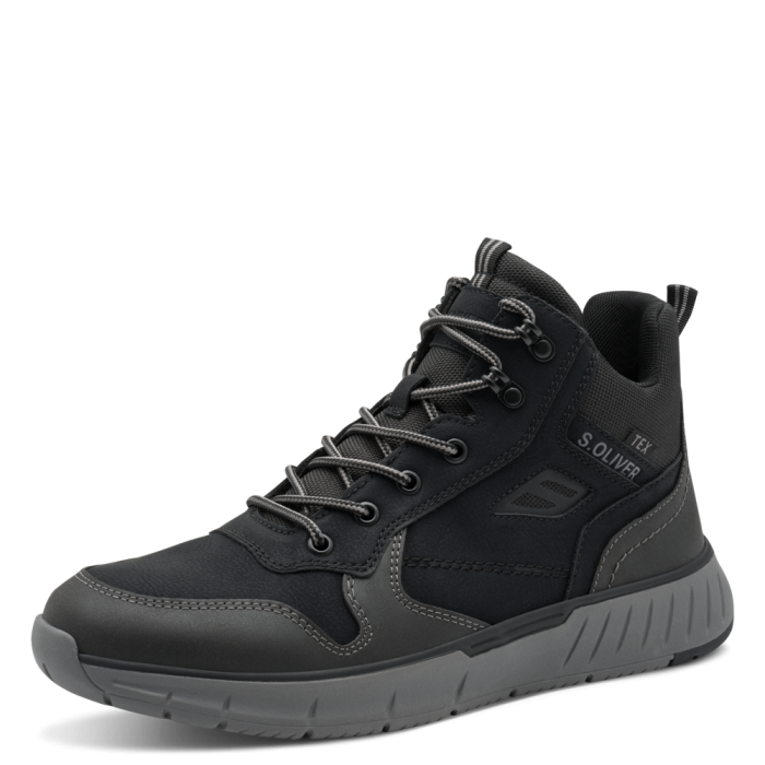S.Oliver bakancs 5-16245-43 098 Black Comb large