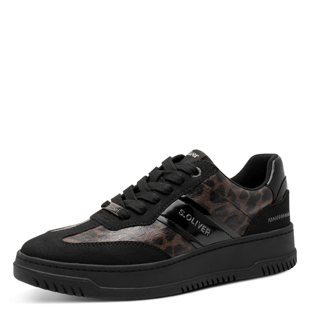S.Oliver cipő 5-23683-45 090 Black/Leopard