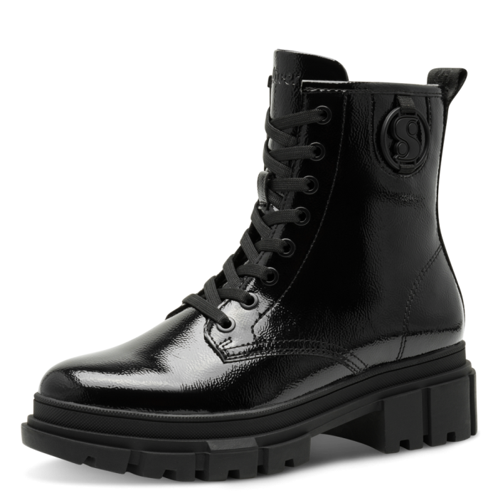 S.Oliver bakancs 5-25210-43 018 Black Patent large