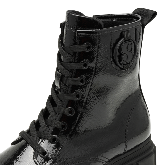 S.Oliver bakancs 5-25210-43 018 Black Patent large