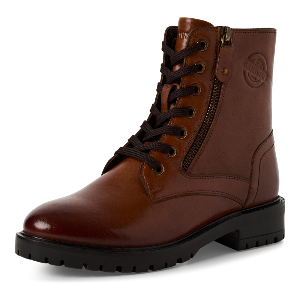S.Oliver bakancs 5-25219-41-3A5 Cognac