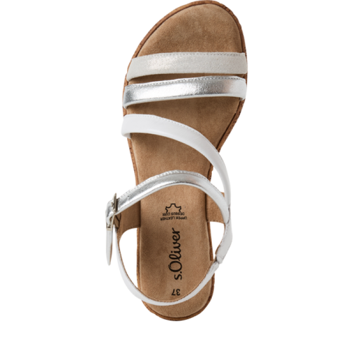 S.Oliver szandál 5-28702-44 193 White/Silver large