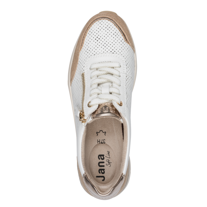 Jana cipő 8-23703-46 130 White/ Beige large