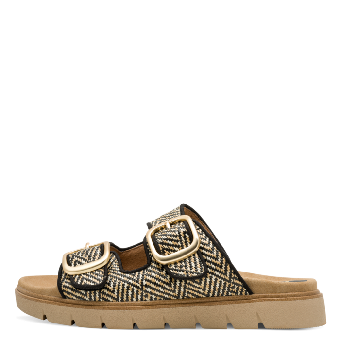 Jana papucs 8-27560-46 030 Black/Nature large