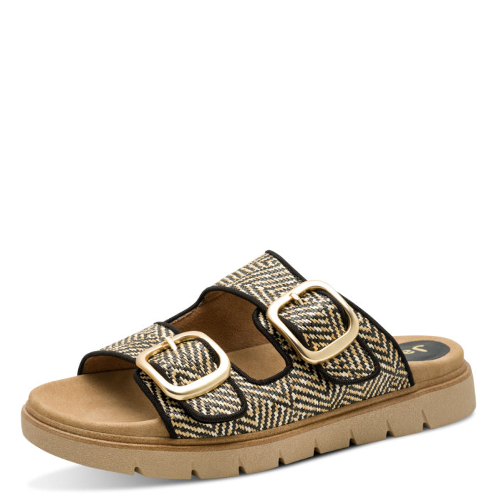 Jana papucs 8-27560-46 030 Black/Nature large