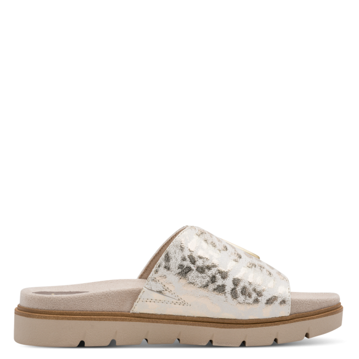 Jana papucs 8-27561-46 945 Gold Leo Met large