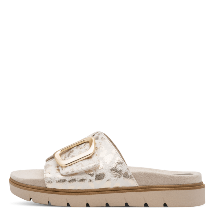 Jana papucs 8-27561-46 945 Gold Leo Met large