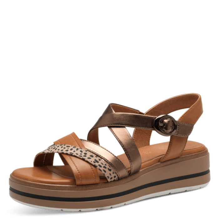 Jana szandál 8-28267-44 390 Tan Comb large