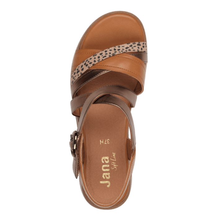 Jana szandál 8-28267-44 390 Tan Comb large
